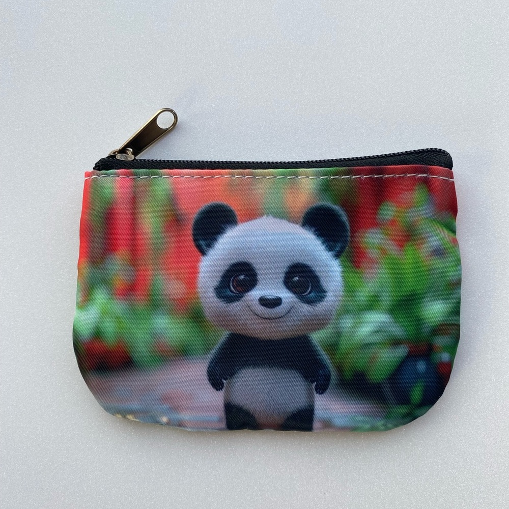 Coin Purse Coin Pouch Hand Crafted zipper closure fits front pocket/small purse